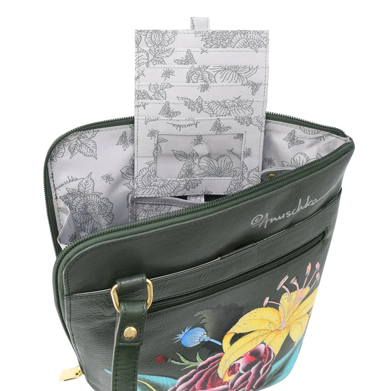 Organizer Crossbody mit verlängertem Seitenreißverschluss - 493
