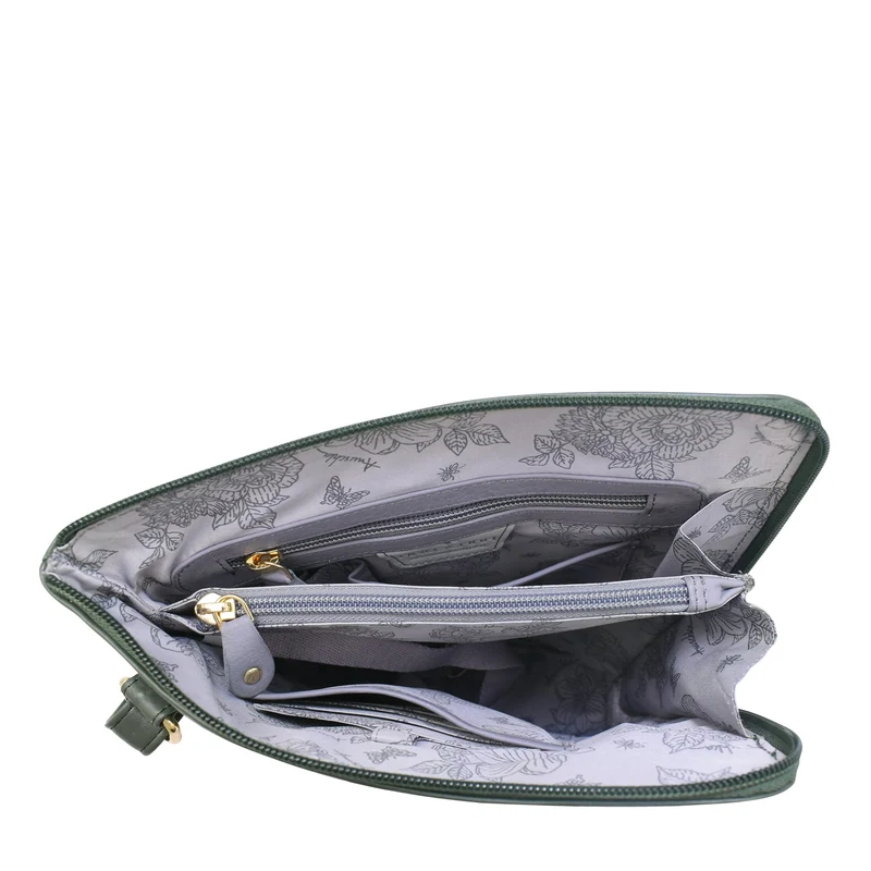 Organizer Crossbody mit verlängertem Seitenreißverschluss - 493