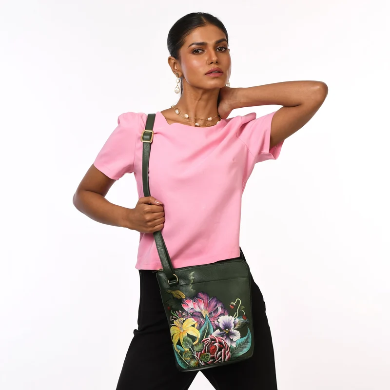 Organizer Crossbody mit verlängertem Seitenreißverschluss - 493