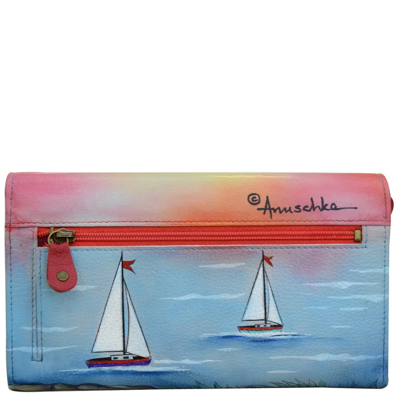 Brieftasche mit Akkordeonklappe - 1112