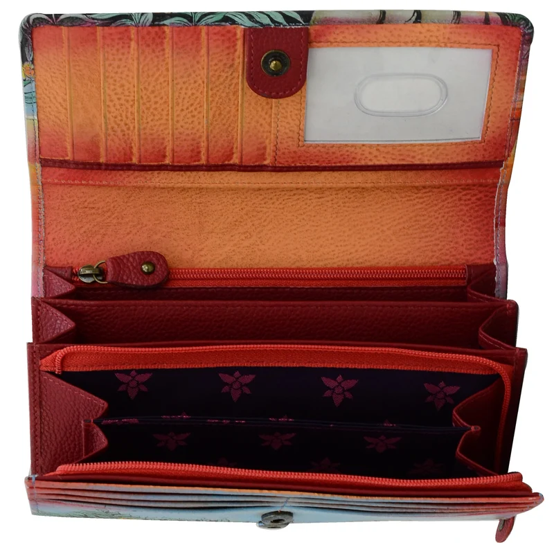 Brieftasche mit Akkordeonklappe - 1112