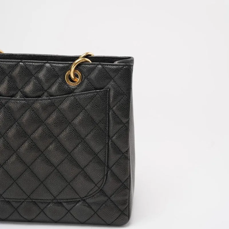 Chanel Schwarze Grand Shopping Tote (GST) 2012-2013