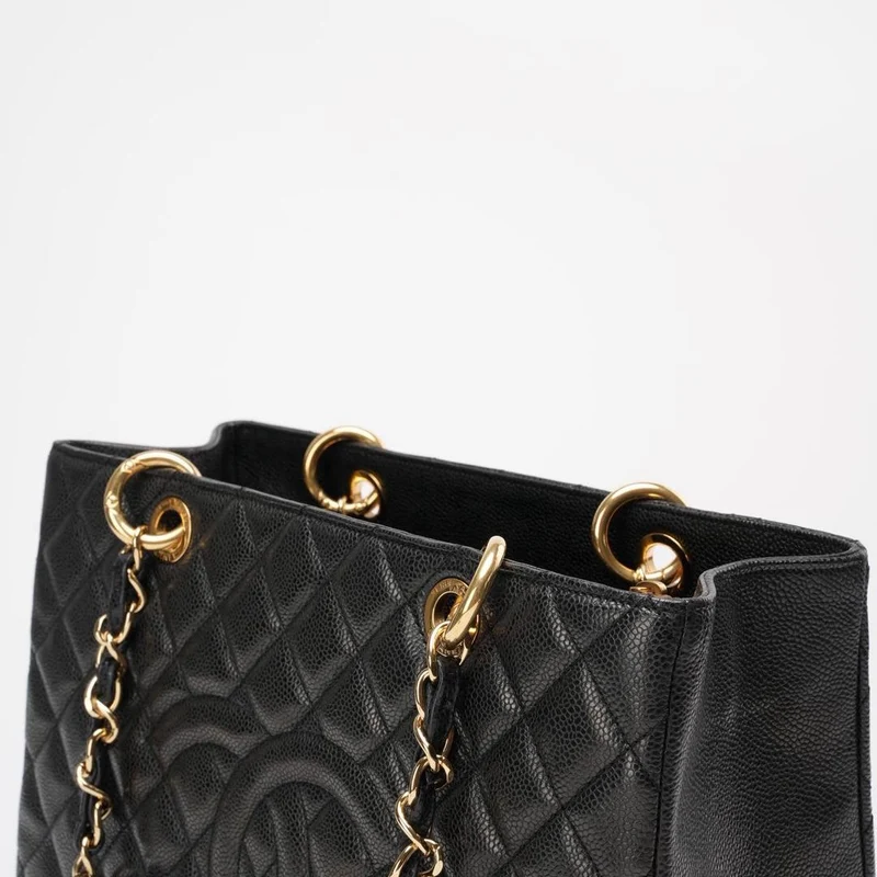 Chanel Schwarze Grand Shopping Tote (GST) 2012-2013