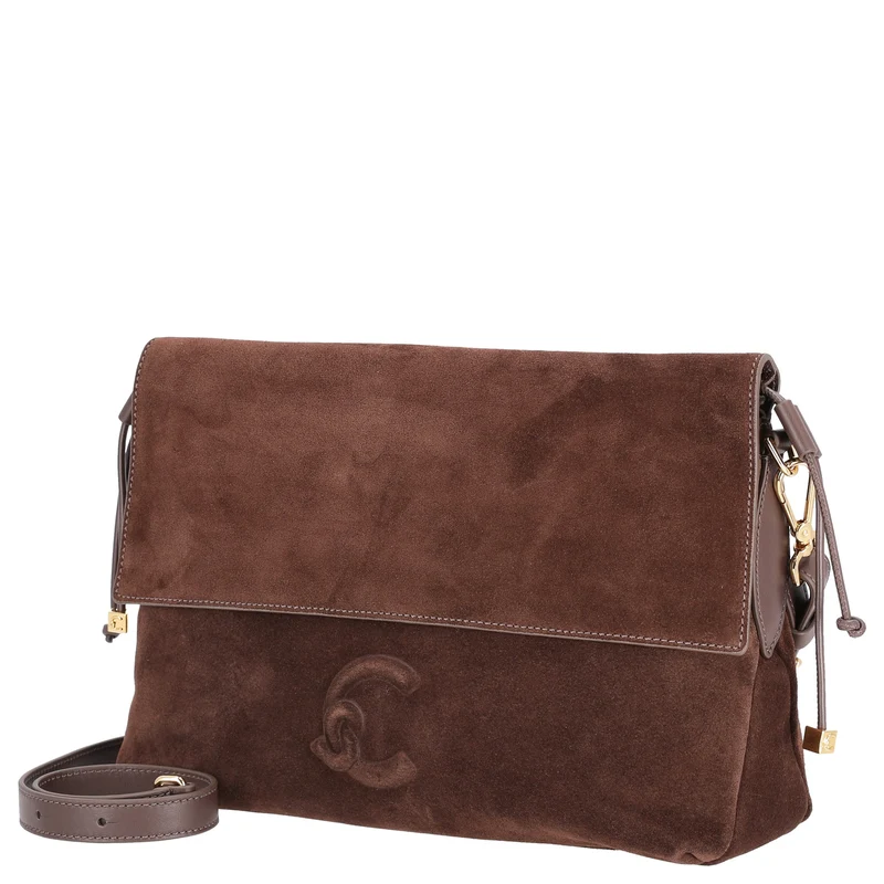 Coccinelle Lidia Suede Bim - Schultertasche 31 cm (brunette/brunet)