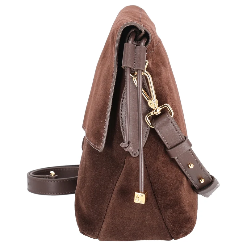 Coccinelle Lidia Suede Bim - Schultertasche 31 cm (brunette/brunet)