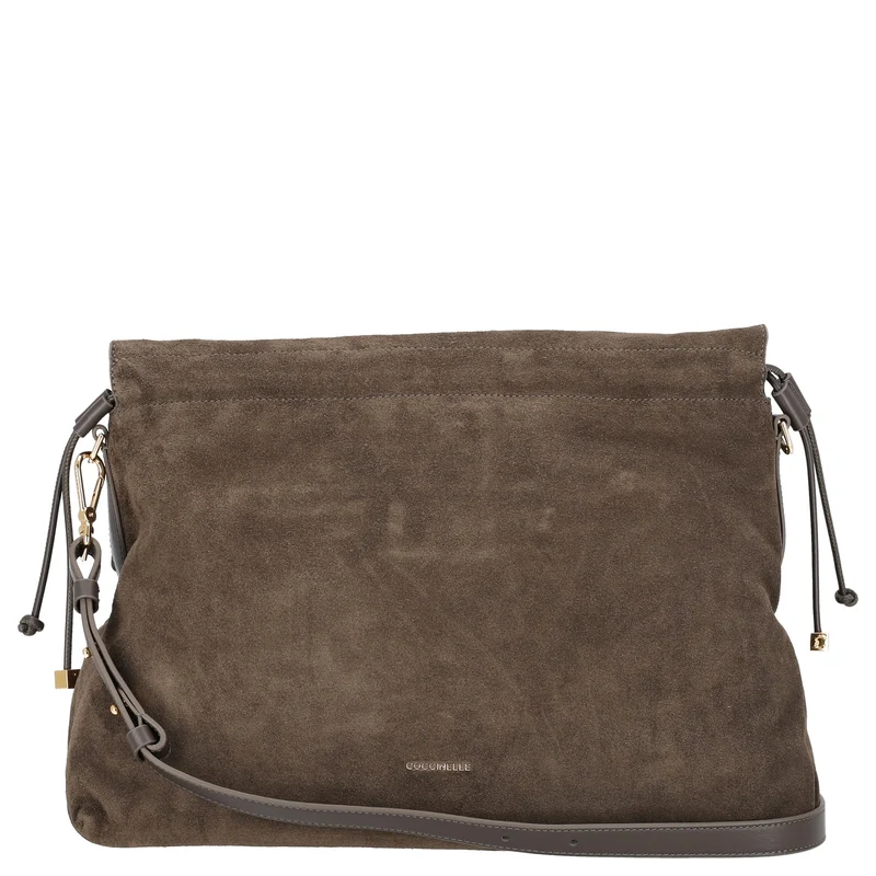 Coccinelle Lidia Suede Bim - Umhängetasche 40 cm (fango)