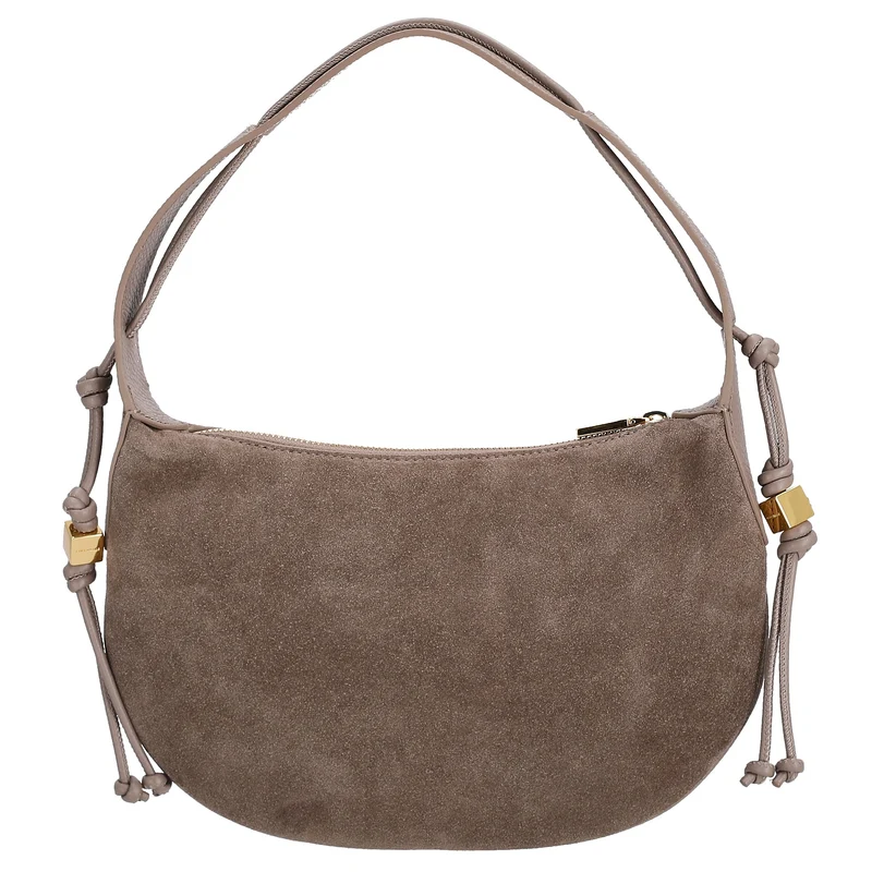 Coccinelle Thess Suede Bim - Schultertasche 29 cm (warm taupe)