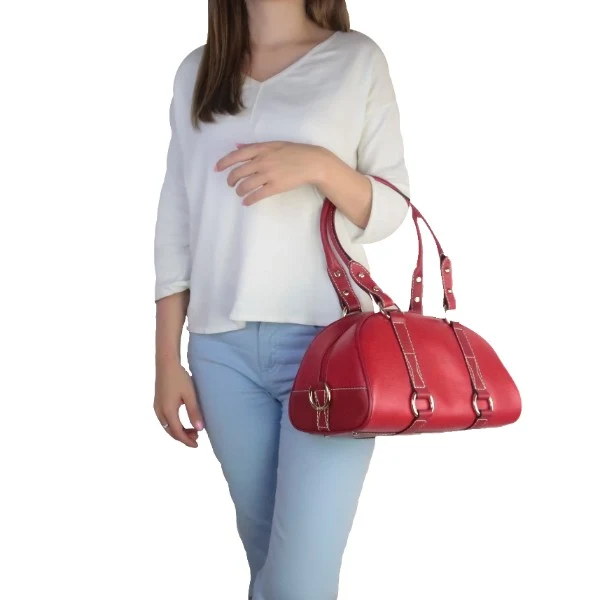 Lancel Medium Size Leather Shoulder Bag