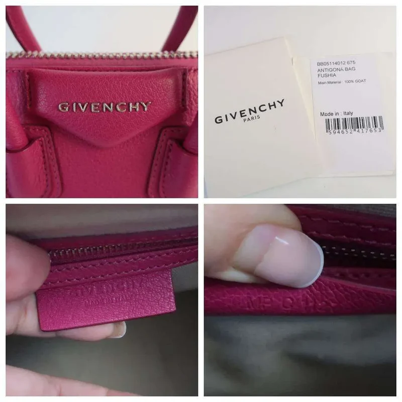 Givenchy Fuchsia Leather Mini Antigona Satchel