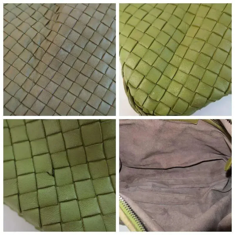 Bottega Veneta Green Intrecciatto Shoulder Hobo bag