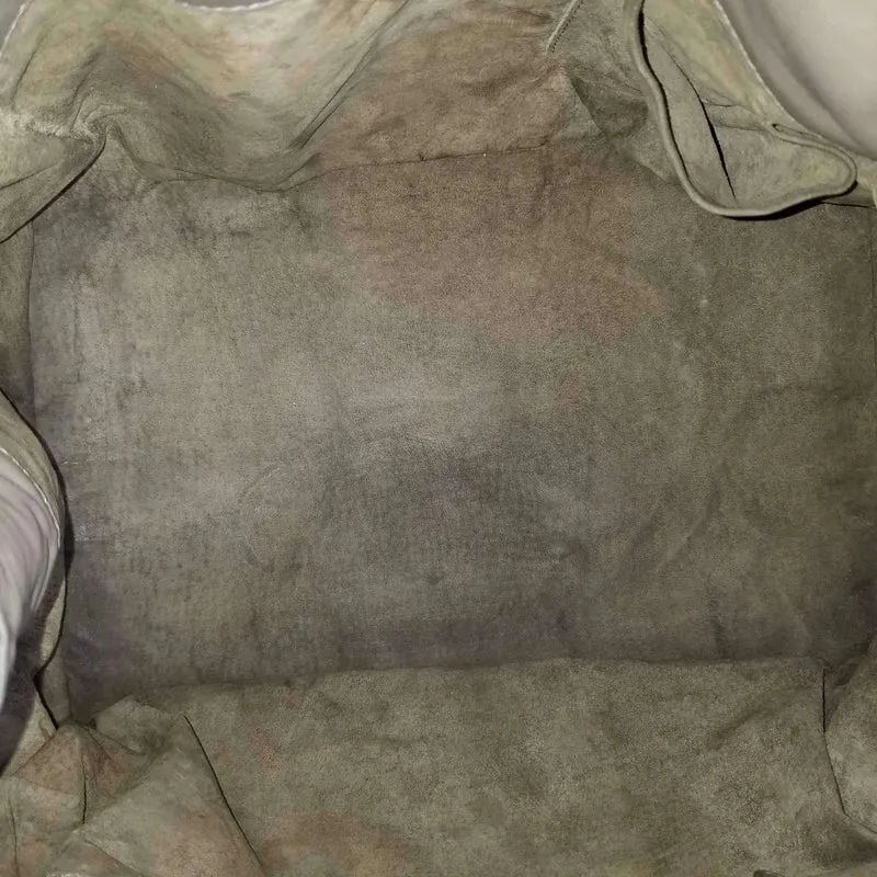 Bottega Veneta Grey Intrecciato Woven Nappa Leather Parachute Bag