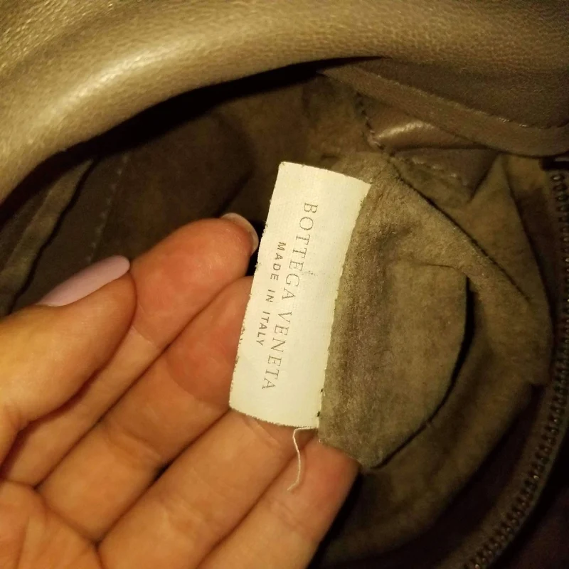 Bottega Veneta Grey Intrecciato Woven Nappa Leather Parachute Bag