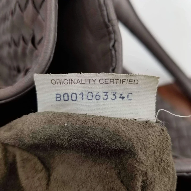 Bottega Veneta Grey Intrecciato Woven Nappa Leather Parachute Bag