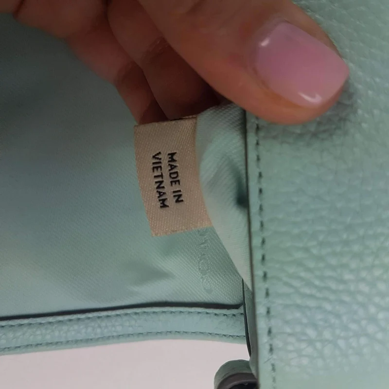 Coach Crosstown Crossbody Bag In Pebble Leather Light Green