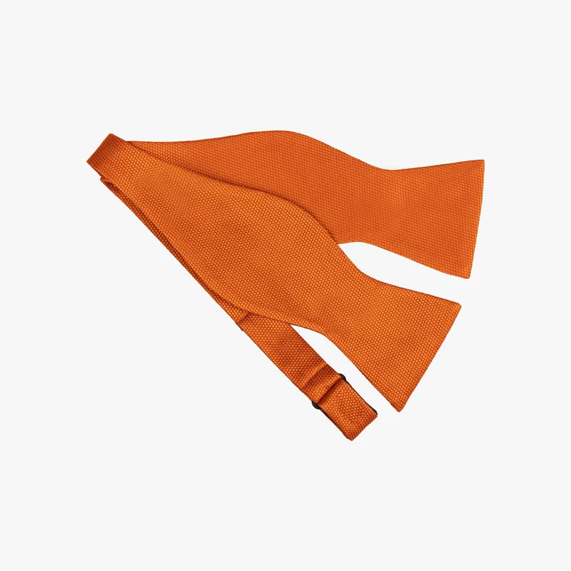 Fliege aus Seide in uni orange