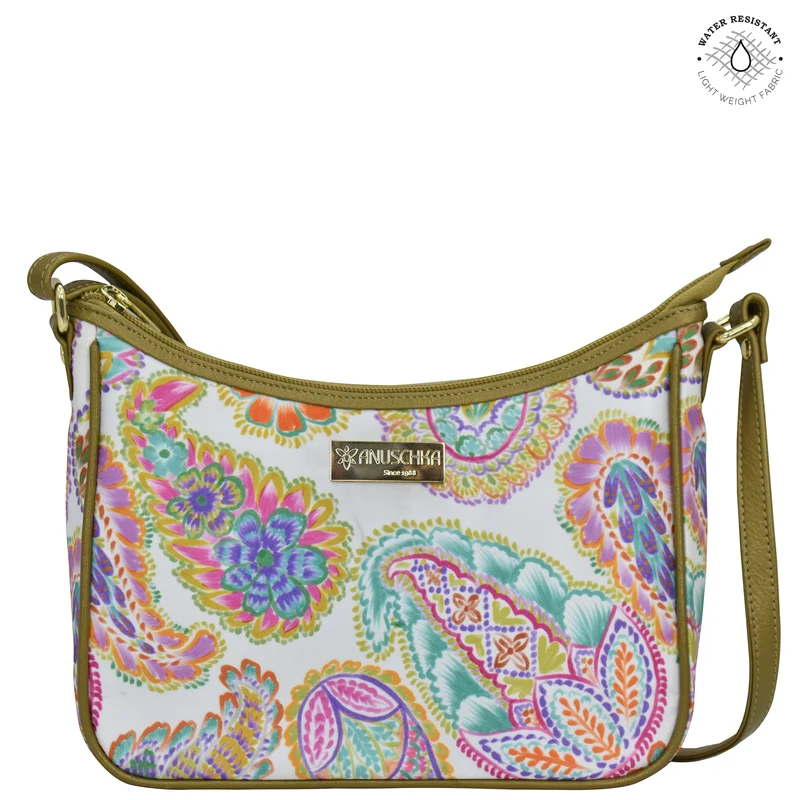 Stoff mit Lederbesatz East/West Hobo - 12013