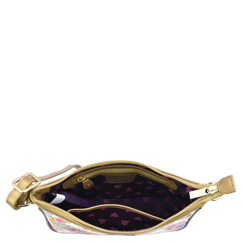 Stoff mit Lederbesatz East/West Hobo - 12013