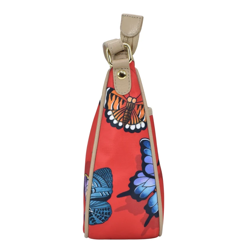 Stoff mit Lederbesatz East/West Hobo - 12013