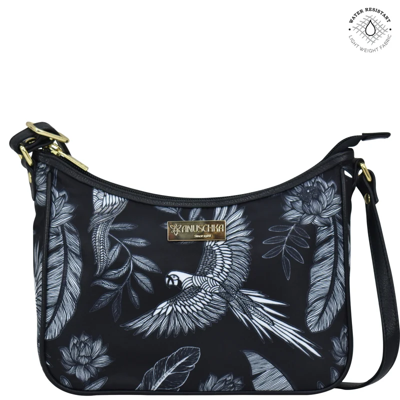 Stoff mit Lederbesatz East/West Hobo - 12013