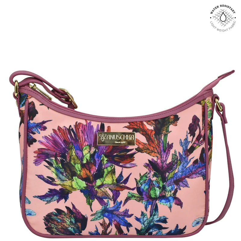 Stoff mit Lederbesatz East/West Hobo - 12013