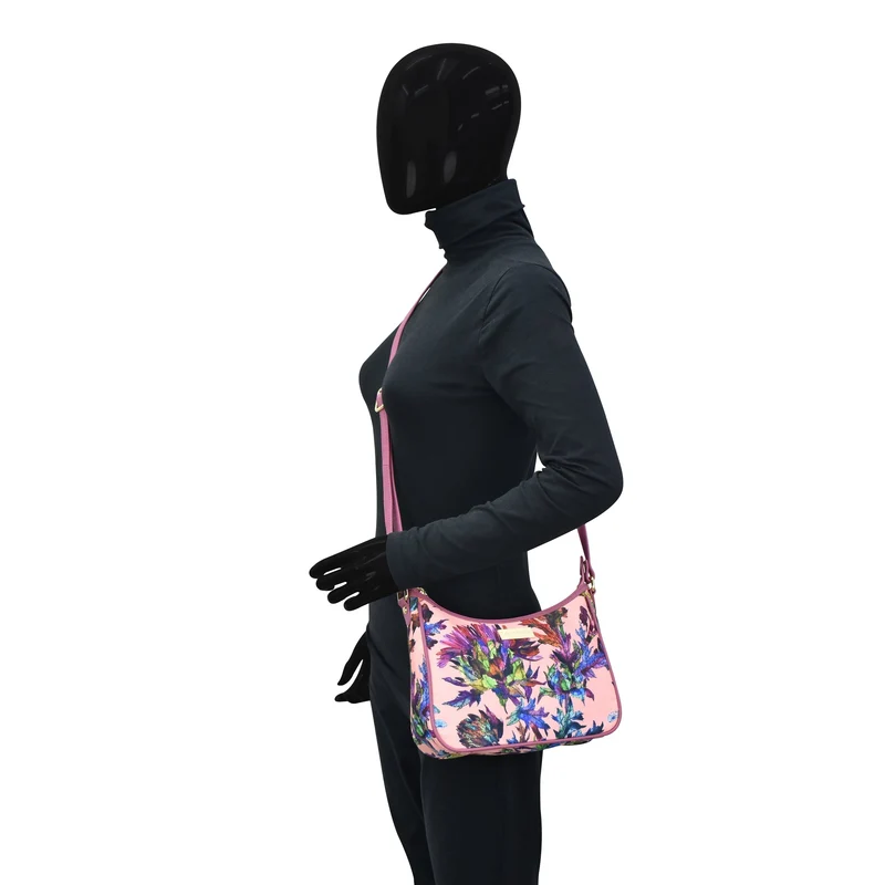 Stoff mit Lederbesatz East/West Hobo - 12013