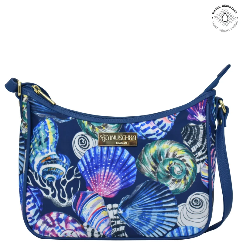 Stoff mit Lederbesatz East/West Hobo - 12013