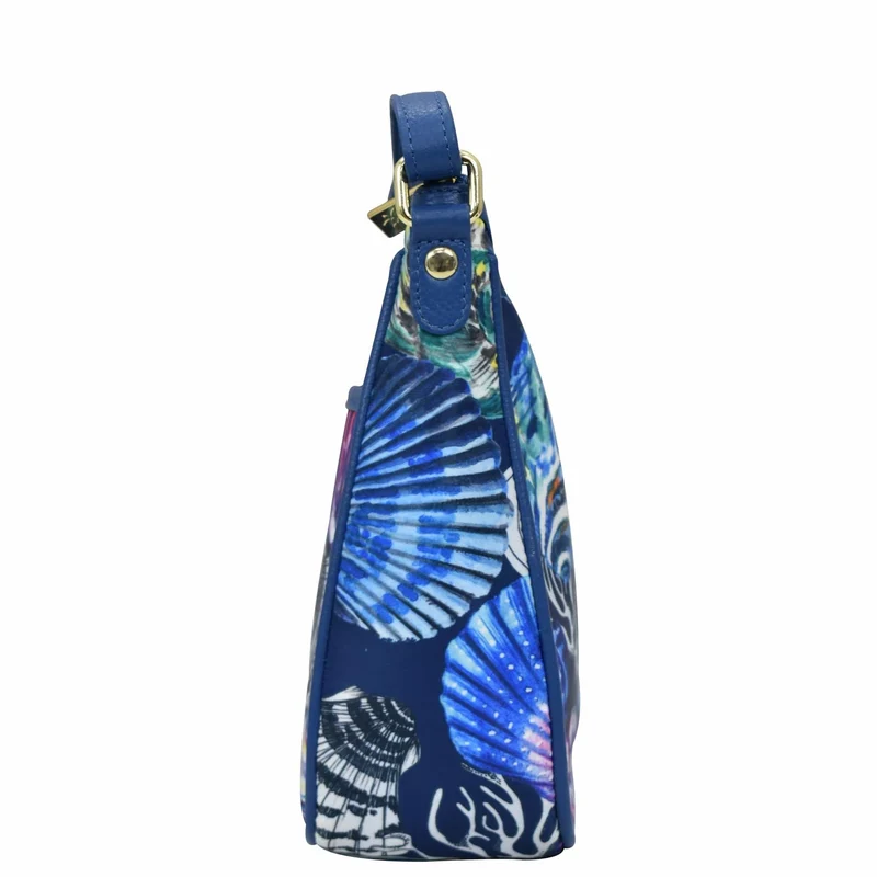 Stoff mit Lederbesatz East/West Hobo - 12013