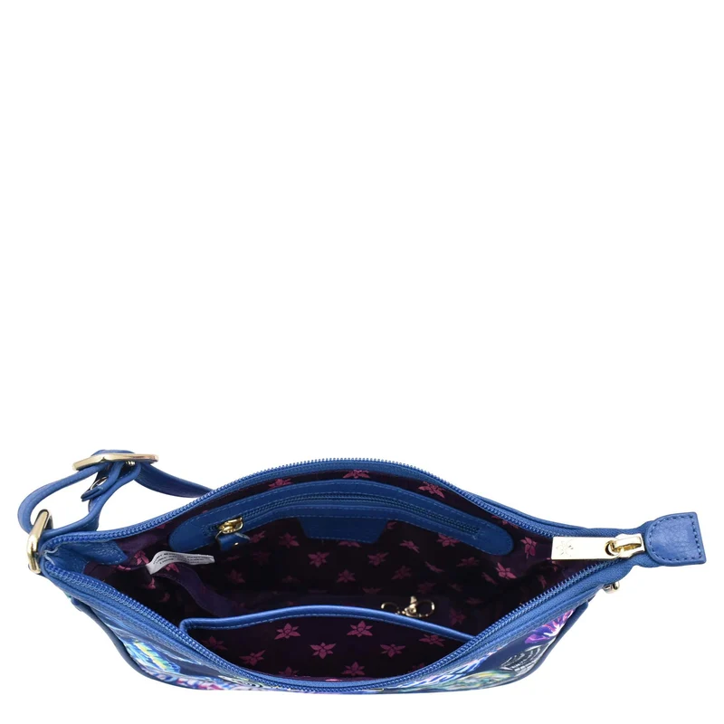 Stoff mit Lederbesatz East/West Hobo - 12013