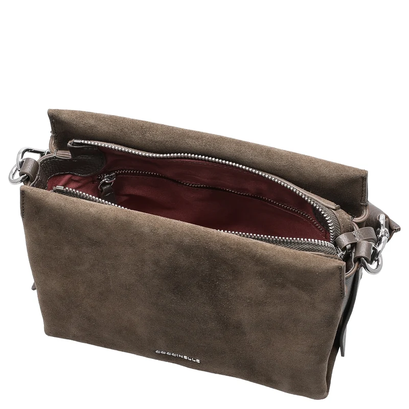 Coccinelle Boheme Suede - Umhängetasche 23 cm (fango/fango)
