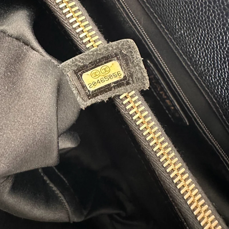 Chanel Schwarze Grand Shopping Tote (GST) 2014-2015