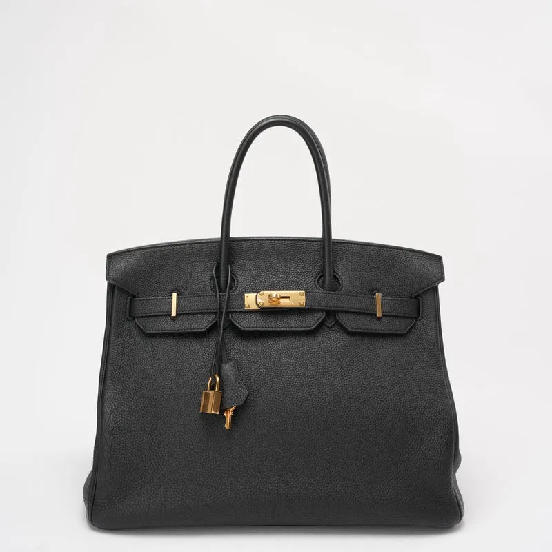 Hermes Black Birkin 35 Togo Leder 2014