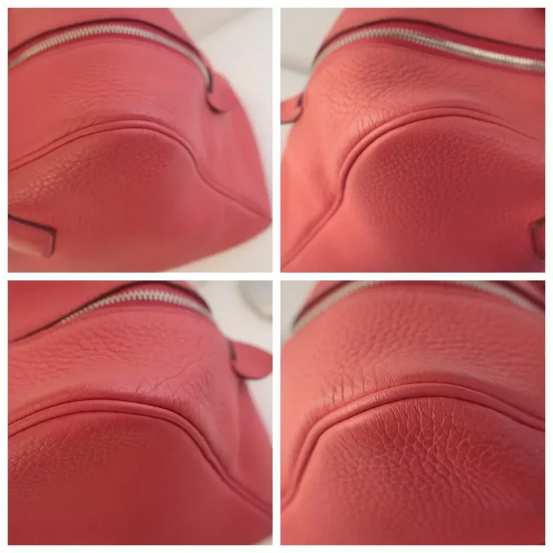Hermes Rose Jaipur Taurillion Clemence O Square (2011) PHW Victoria II Handbag