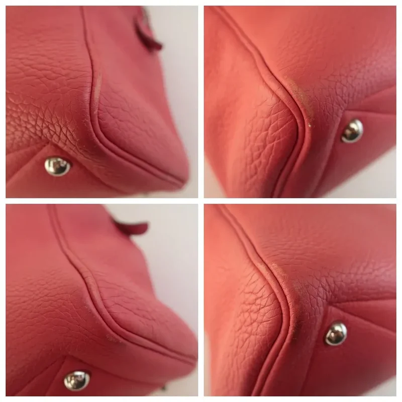 Hermes Rose Jaipur Taurillion Clemence O Square (2011) PHW Victoria II Handbag