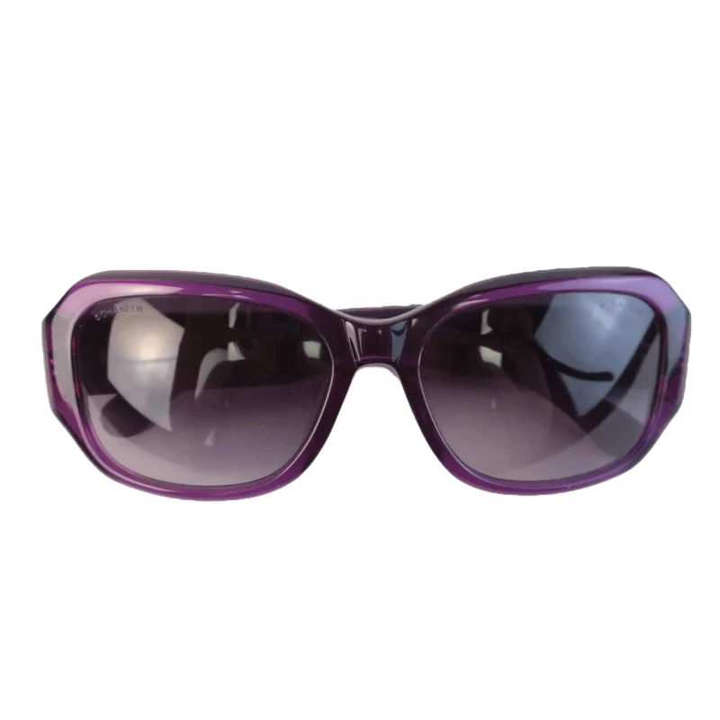 Chanel Tweed Purple/Pink Sunglasses