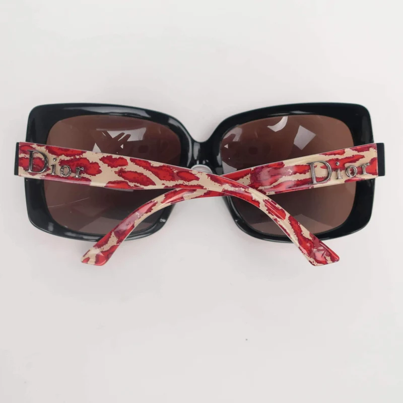 Dior Vintage Leopard Print Sunglasses
