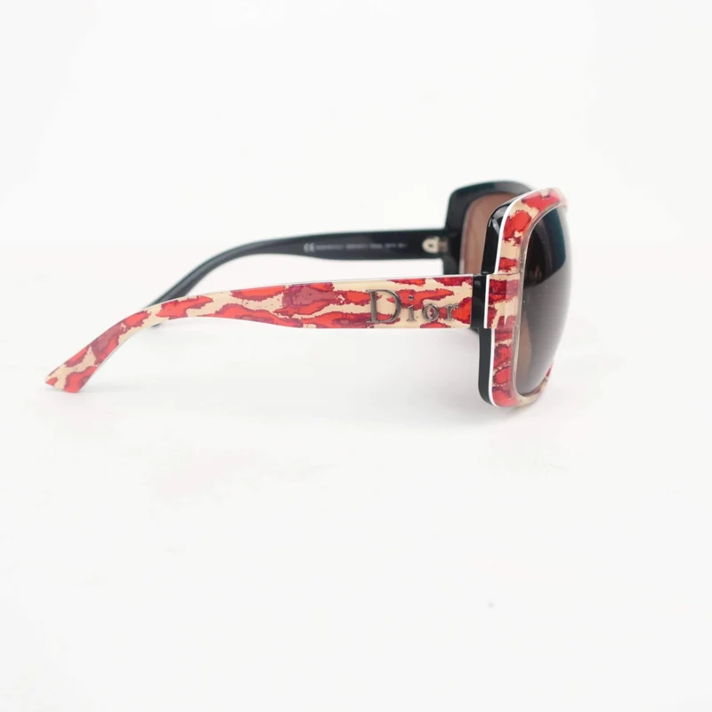 Dior Vintage Leopard Print Sunglasses