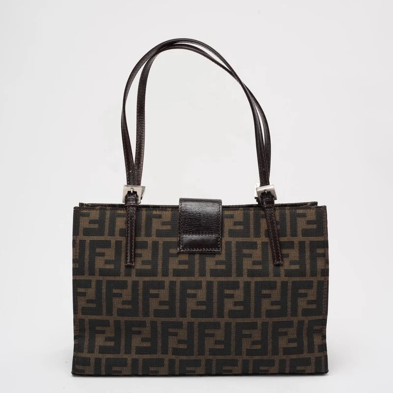 Fendi Vintage Zucca Tasche mit doppeltem Henkel