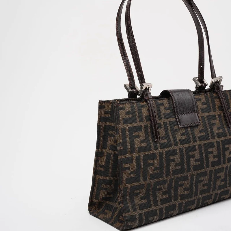 Fendi Vintage Zucca Tasche mit doppeltem Henkel