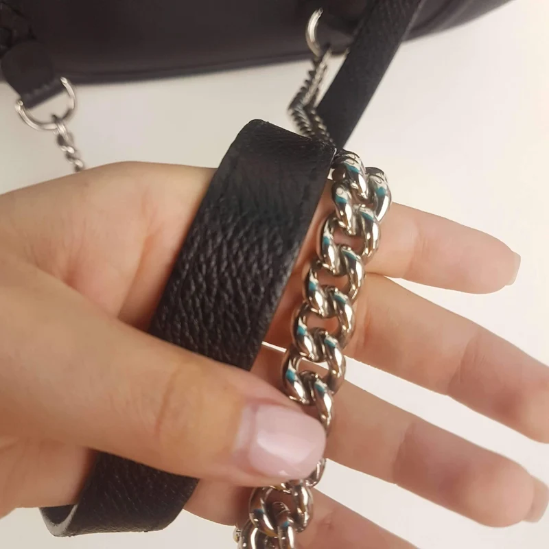 Gucci Black Leather Bamboo Top Handle Crossbody Bag