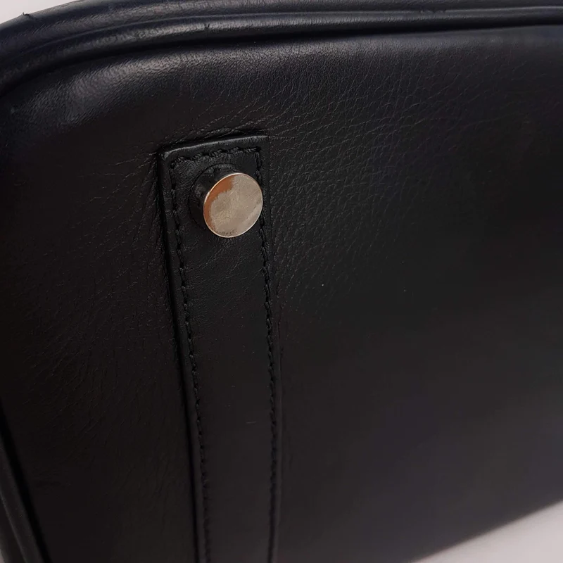 Iceberg Trapezium Black Leather Bag