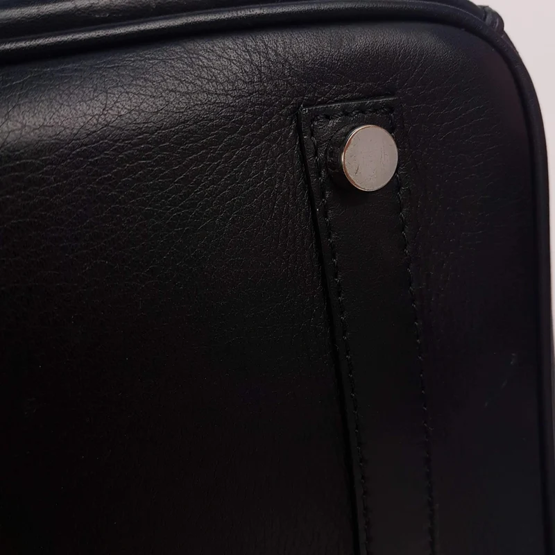 Iceberg Trapezium Black Leather Bag