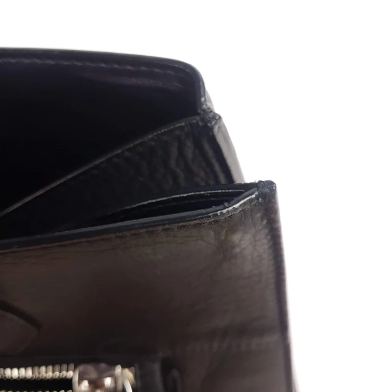 Iceberg Trapezium Black Leather Bag