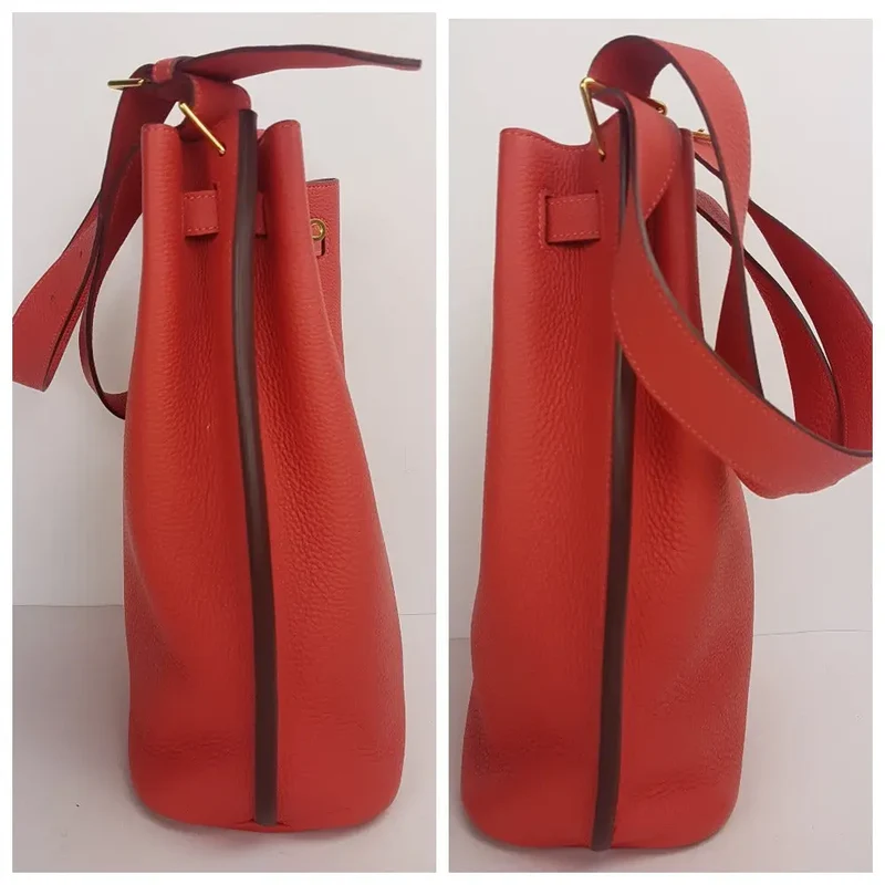Hermes Rose Jaipur Veau Togo So Kelly GHW Shoulder Bag