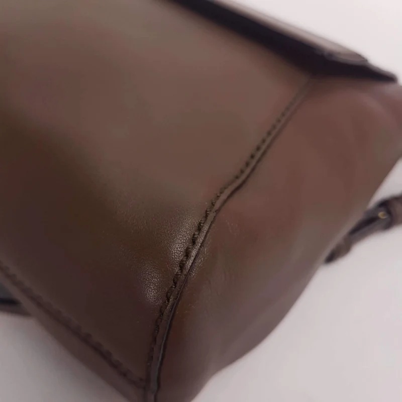 Salvatore Ferragamo Brown Leather Abbey Crossbody Bag