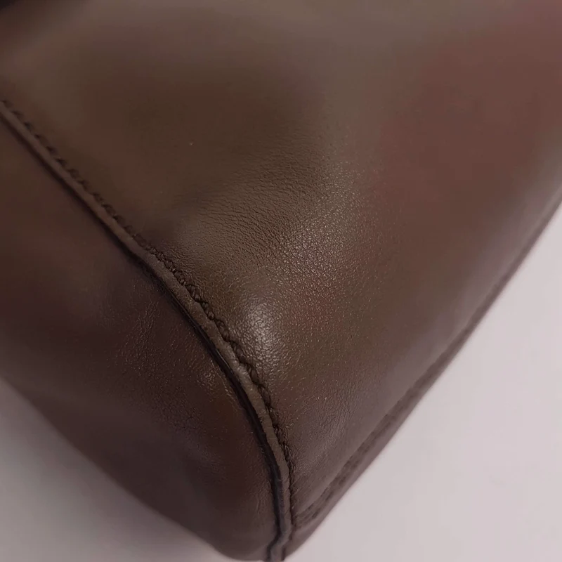 Salvatore Ferragamo Brown Leather Abbey Crossbody Bag