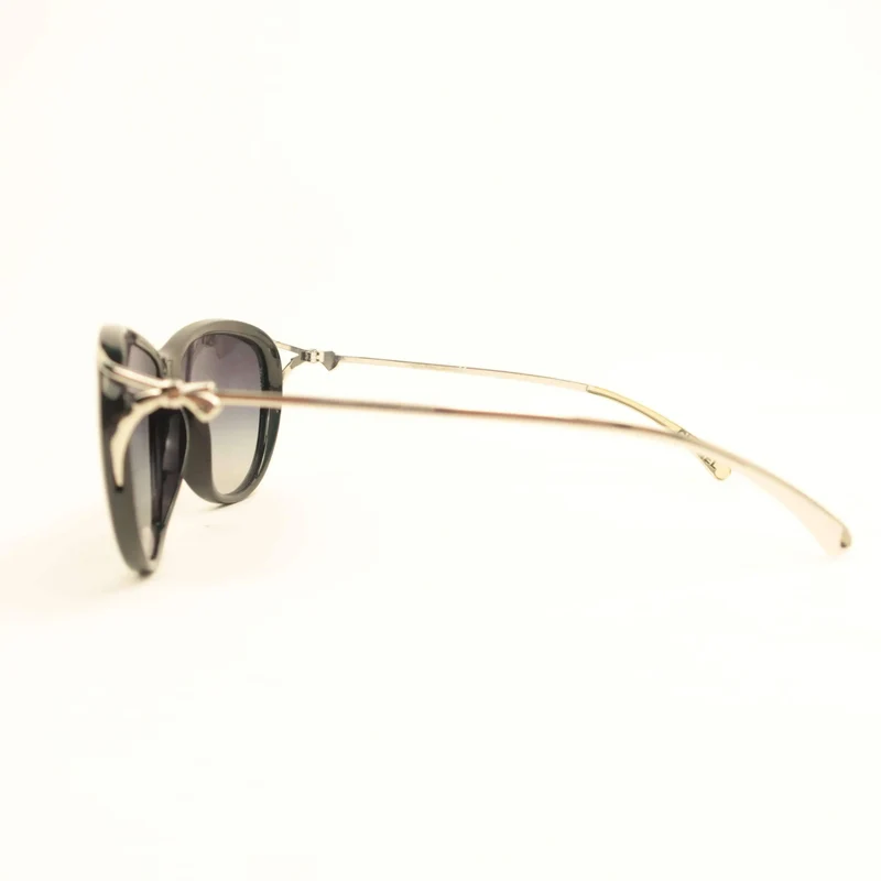 Chanel Cat Eye Bow Sunglasses Black
