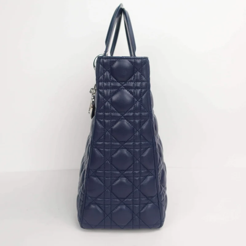 Dior Lady Dior Large Lambskin Shoulder Bag