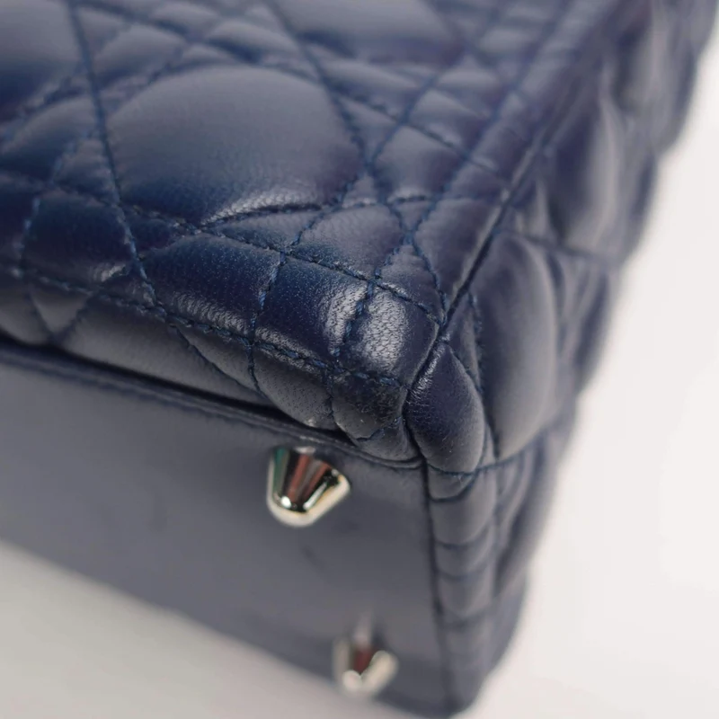 Dior Lady Dior Large Lambskin Shoulder Bag