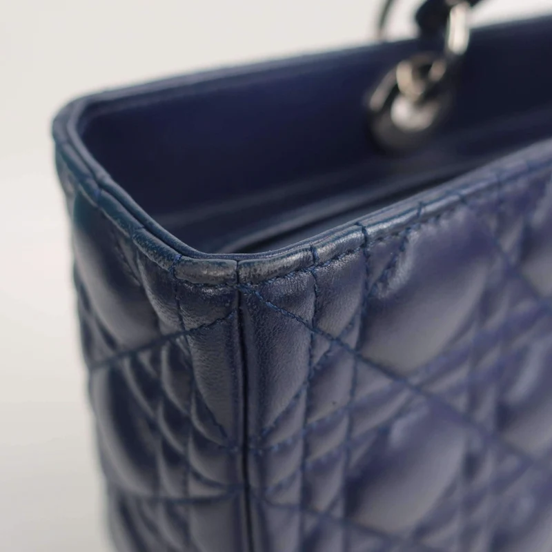 Dior Lady Dior Large Lambskin Shoulder Bag
