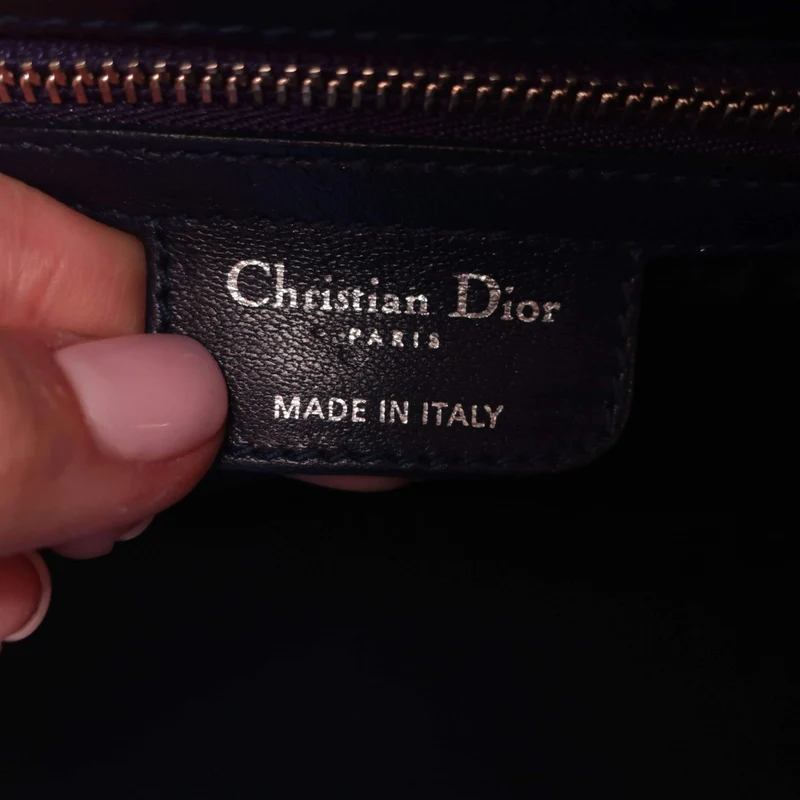 Dior Lady Dior Large Lambskin Shoulder Bag